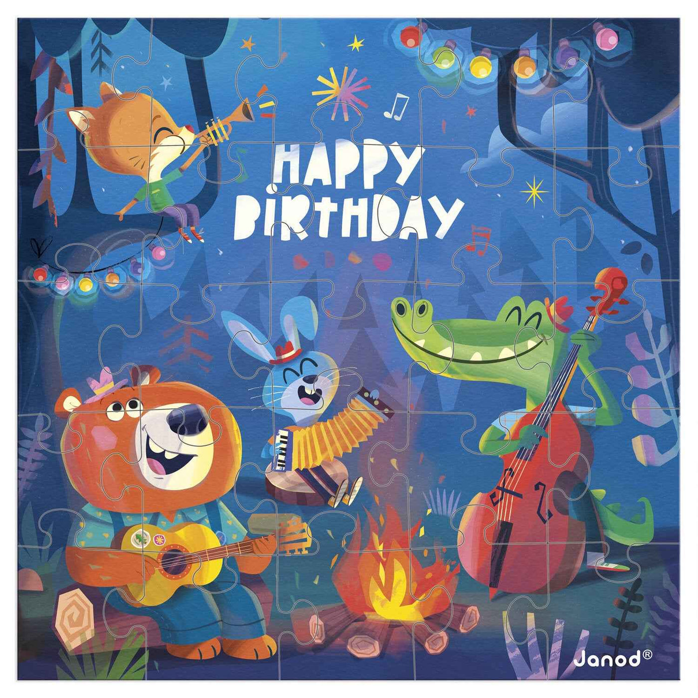 Janod | Forest Birthday Puzzle Card