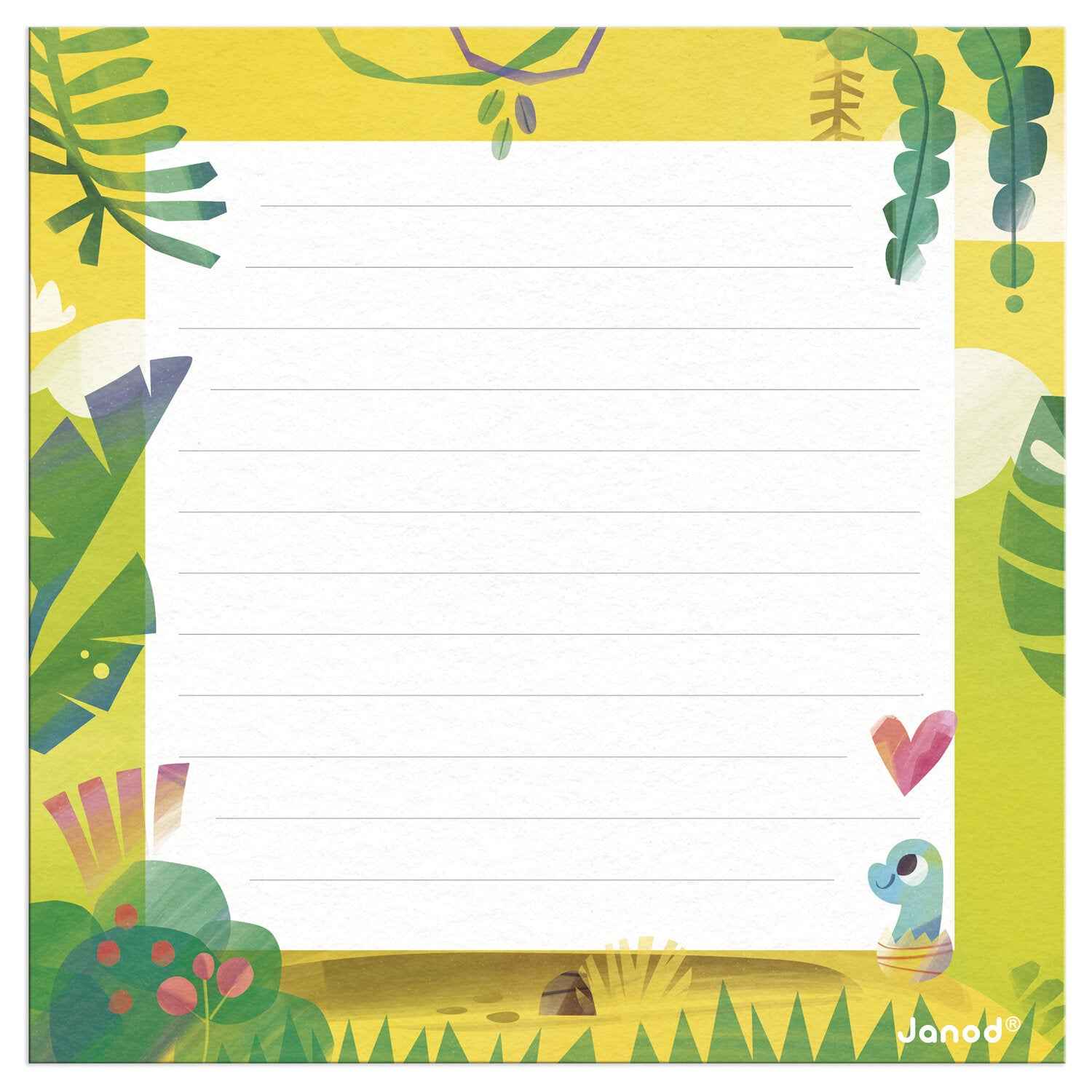 Janod | Birthday Puzzle Card Dino Mama Baby