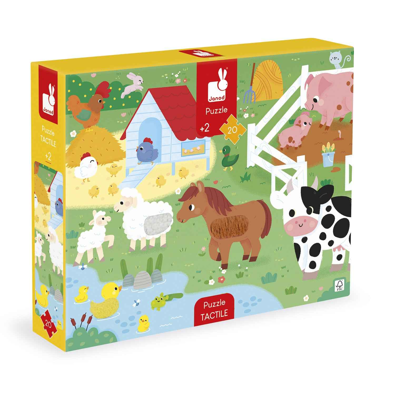 Janod | Touchscreen Puzzle Farm Animals