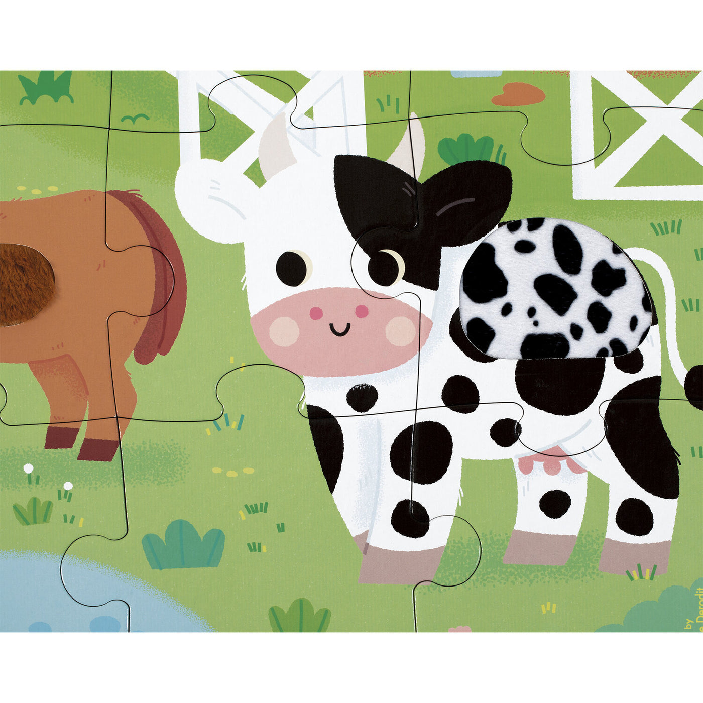 Janod | Touchscreen Puzzel  Boerderijdieren