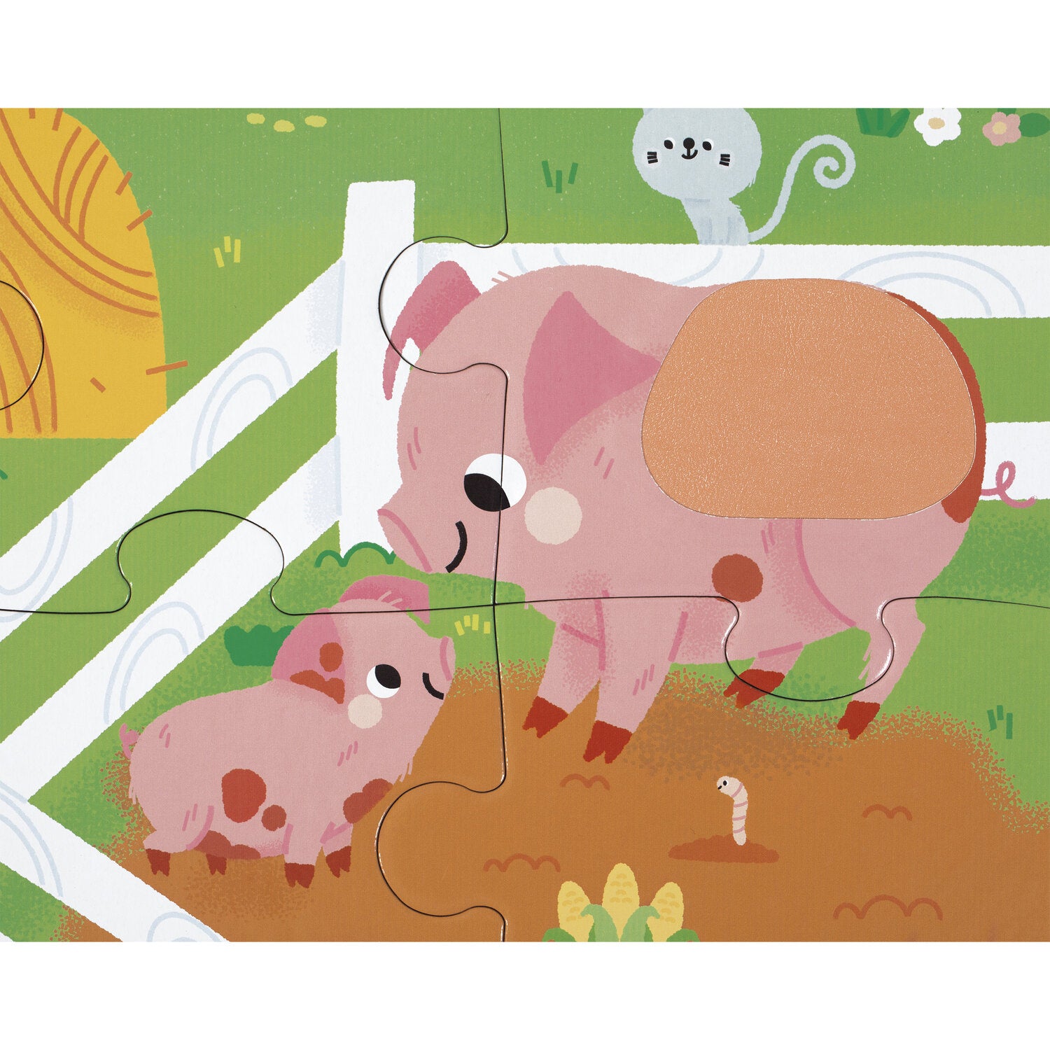 Janod | Touchscreen Puzzel  Boerderijdieren