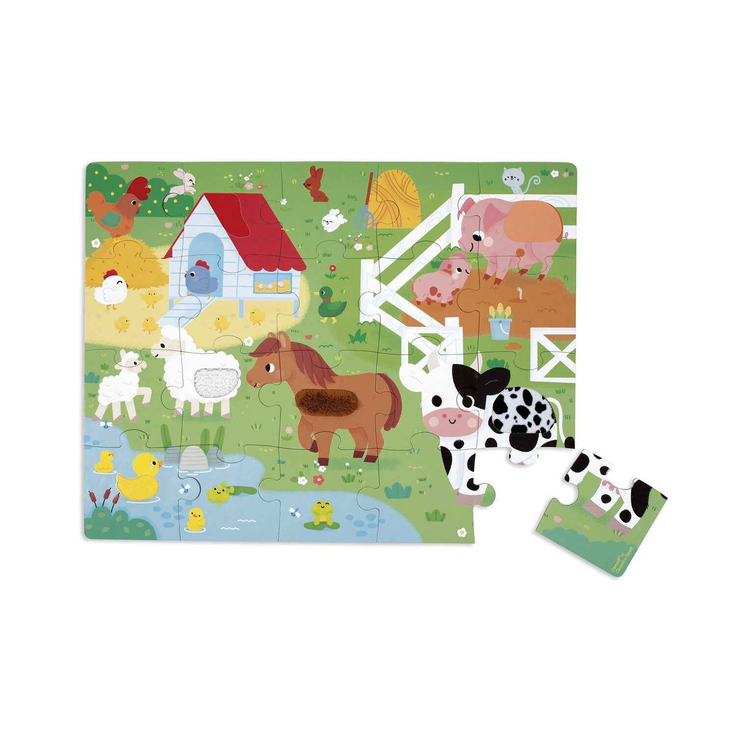 Janod | Touchscreen Puzzle Farm Animals