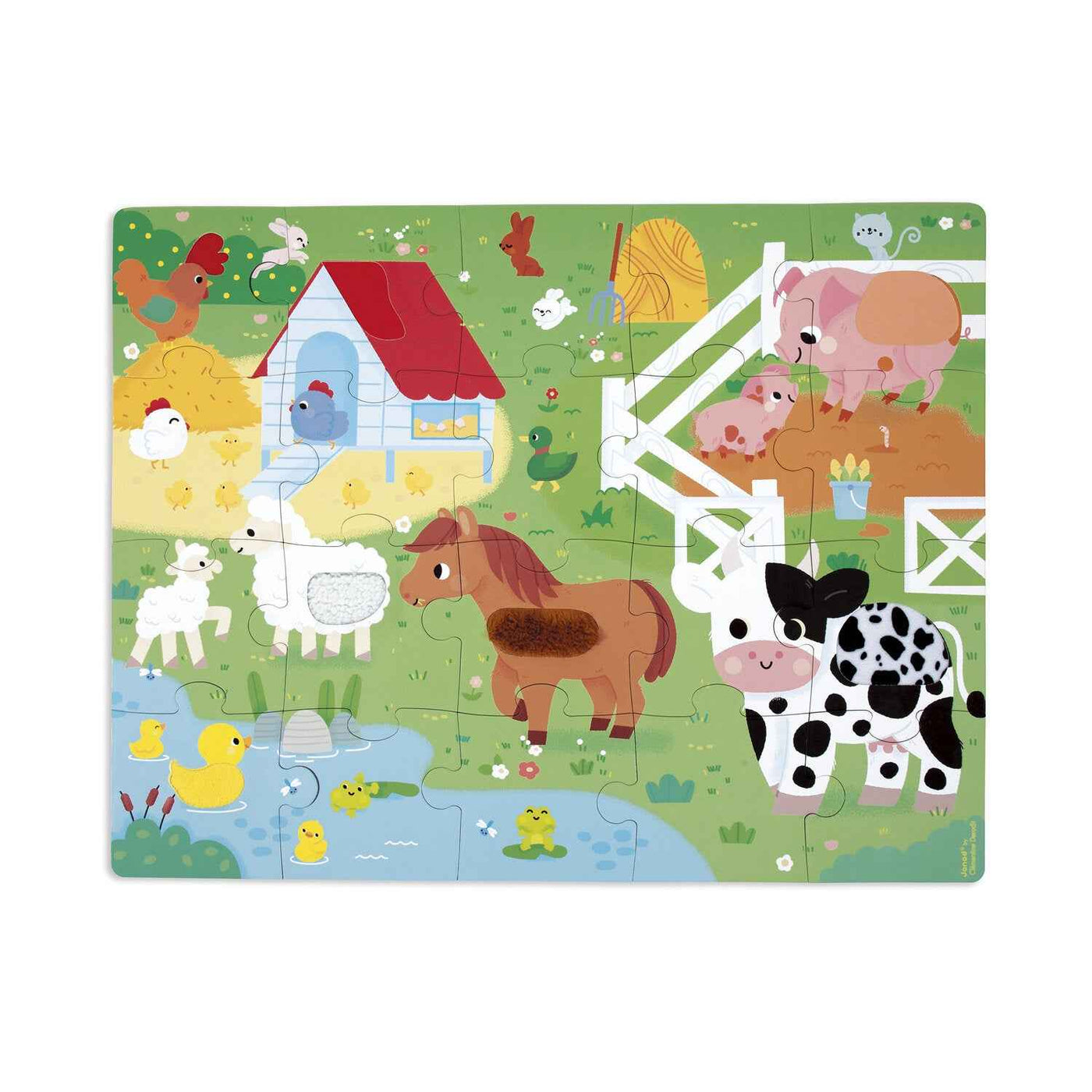 Janod | Touchscreen Puzzle Farm Animals