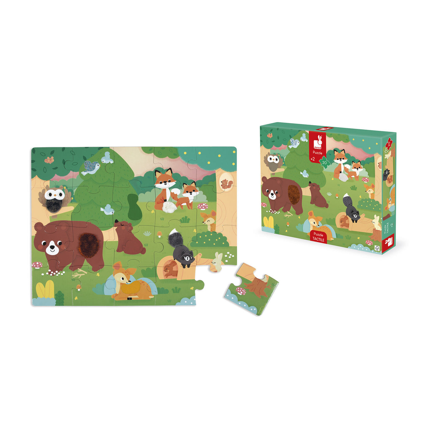 Janod | Touchscreen Puzzel Bos