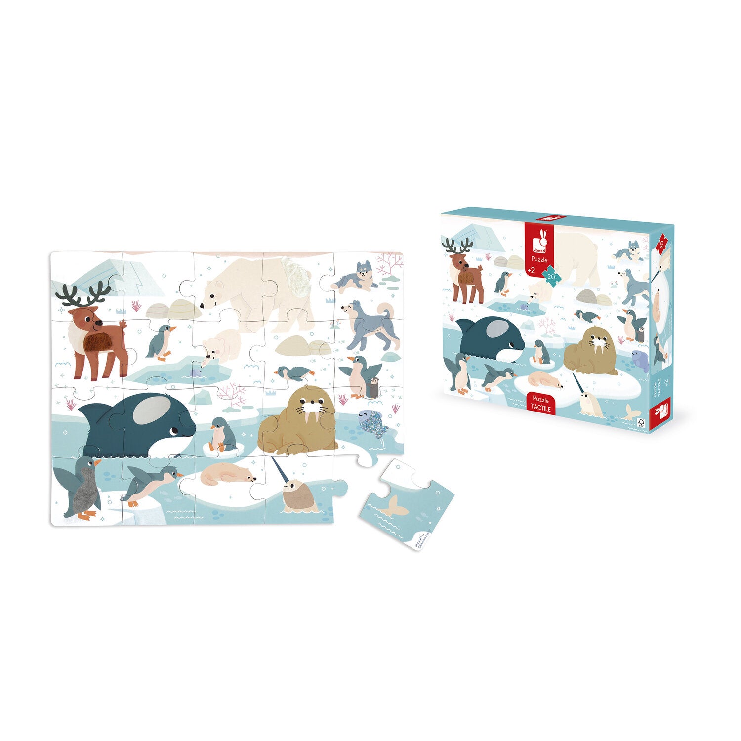 Janod | Touchscreen Puzzel Polaire Polen