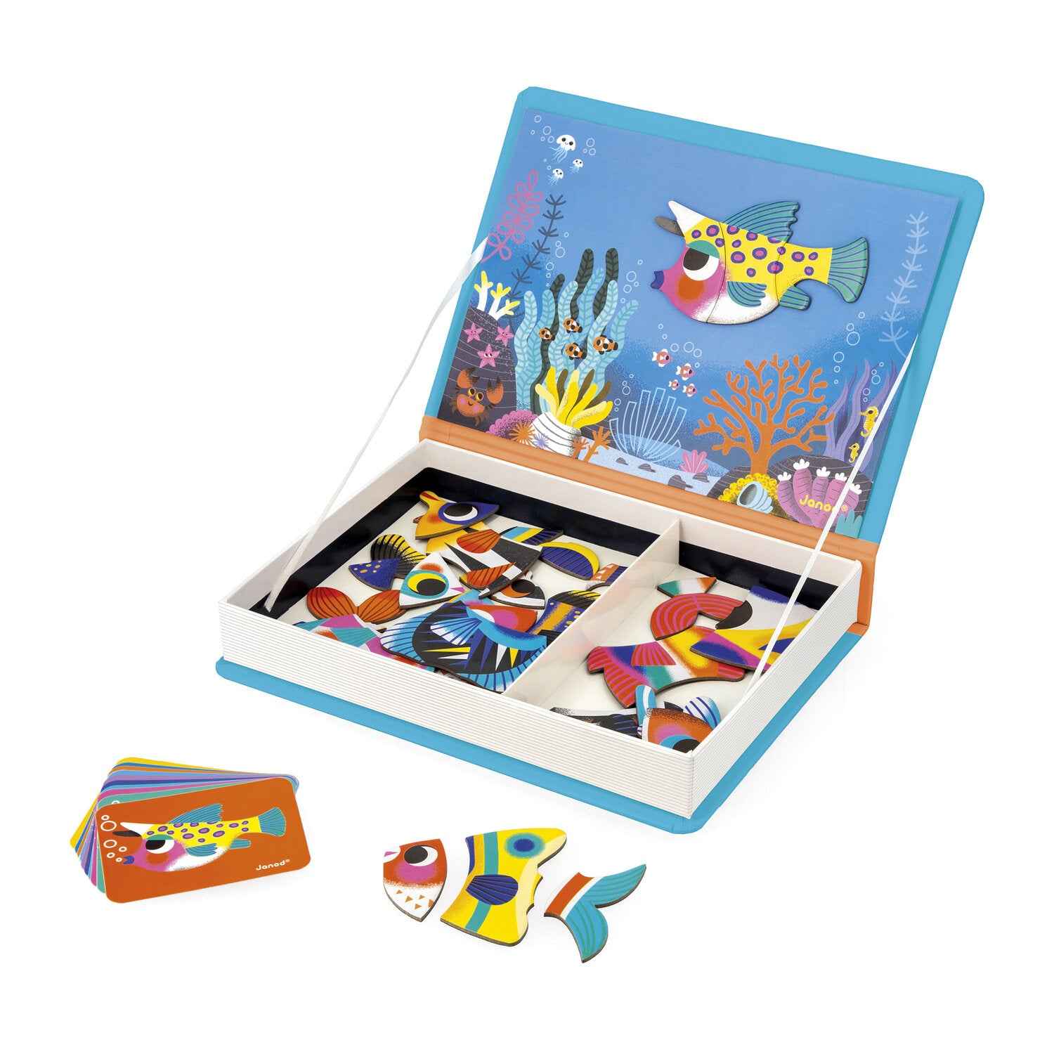 Janod | Tropical Fish Magnetic Book