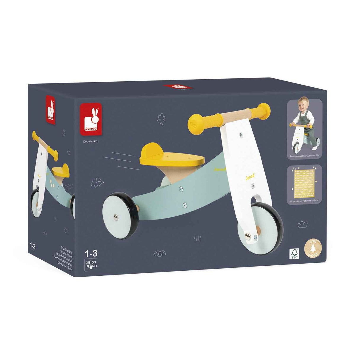 Janod | Exploration - Wooden Tricycle