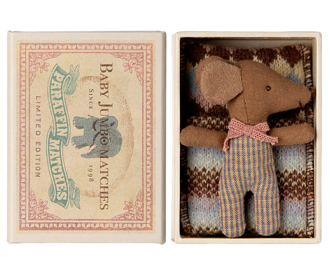 Maileg | Sleepy Wakey Babymuis In Luciferdoosje - Rose