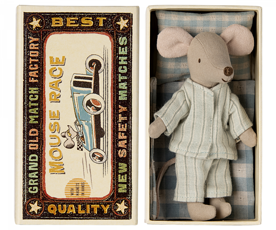 Maileg Big Brother Mouse in a Small Box
