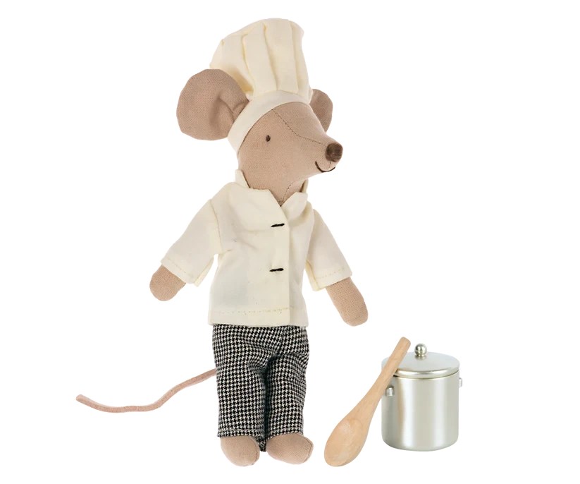 Maileg | Chef Mouse Met Soeppot En Lepel