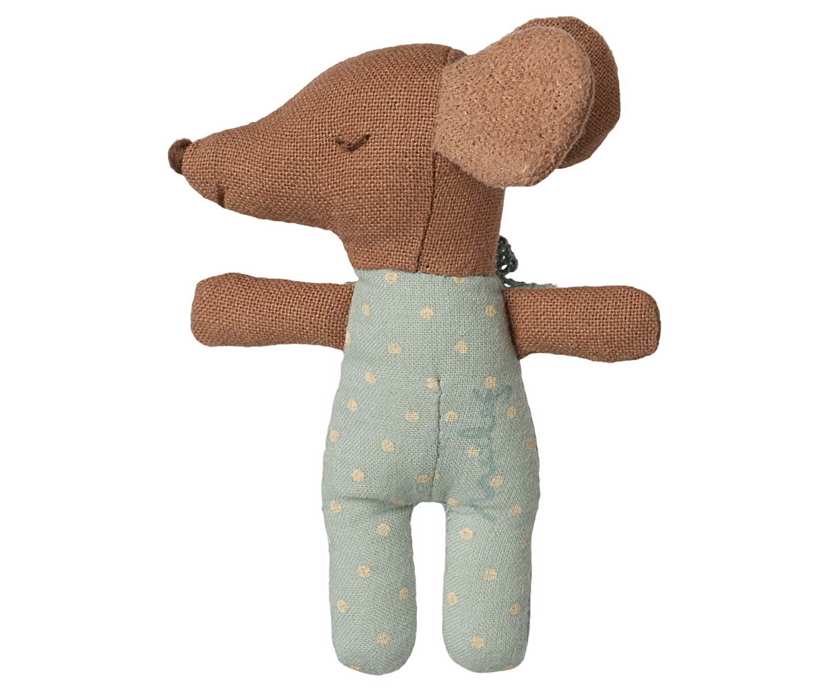 Maileg | Slaperige Wakker Wordende Babymuis In Luciferdoosje Blue