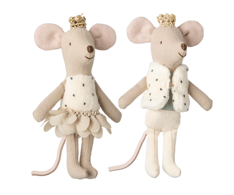 Maileg | Royal Twin Mice, Sister and Brother in Matchbox