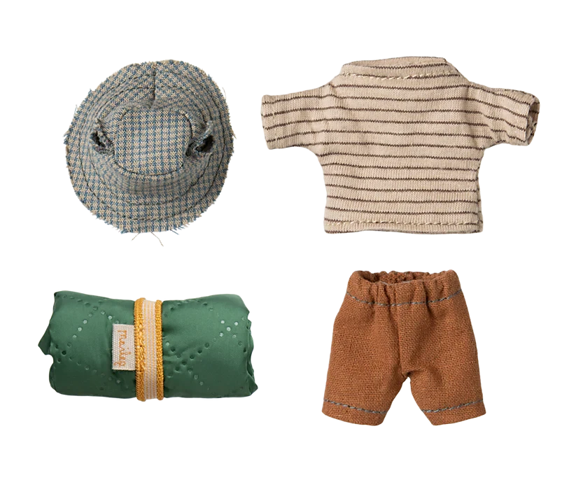 Maileg | Hiker Mouse, Big Brother - Thin Stripes