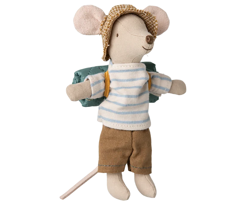 Maileg |  Hiker Mouse, Grote Broer - Strepen