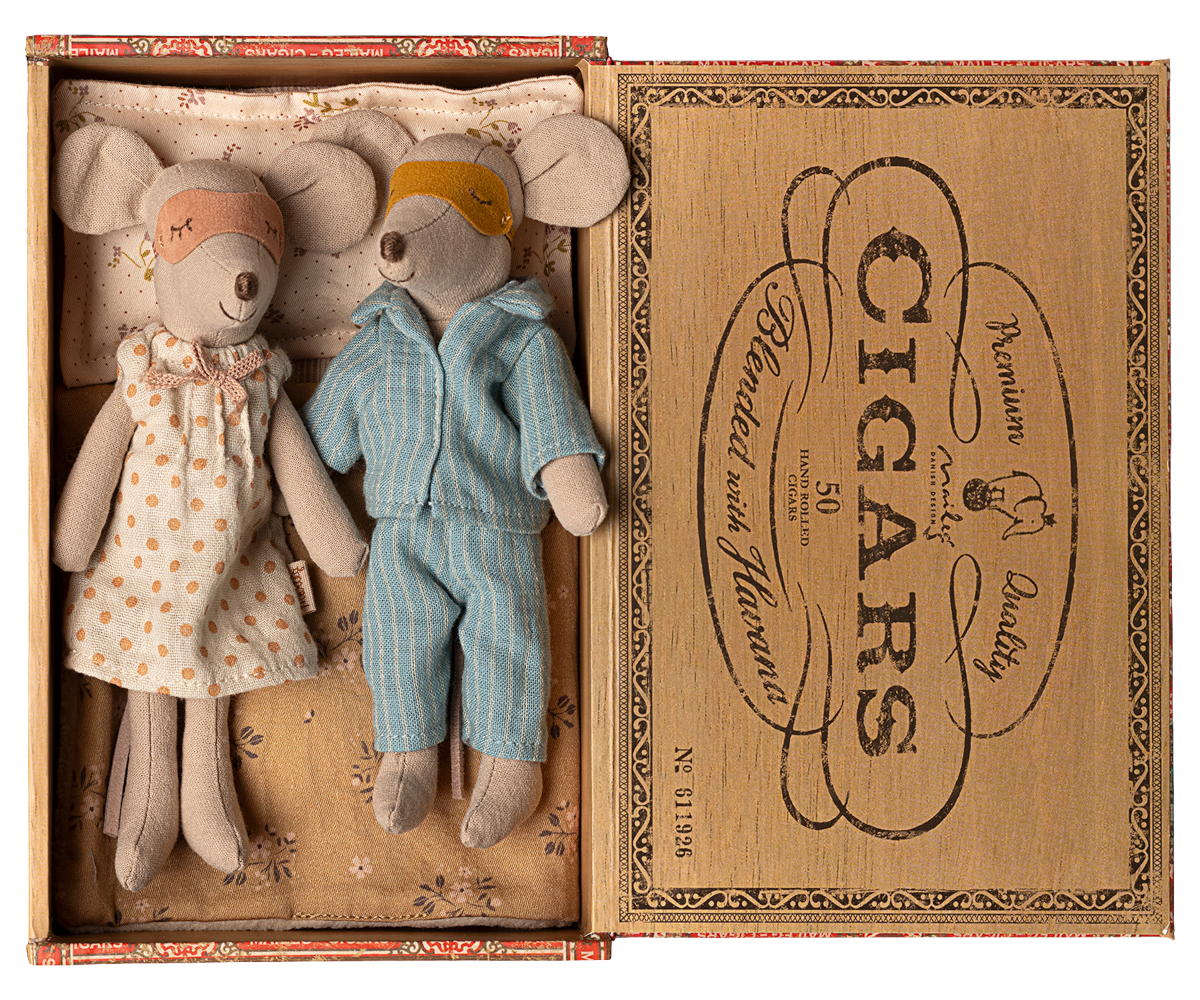 Maileg | Mama & Papa Muizen In Sigarendoos