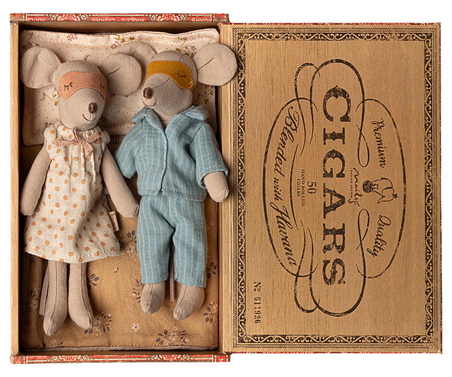 Maileg | Mama & Papa Muizen In Sigarendoos