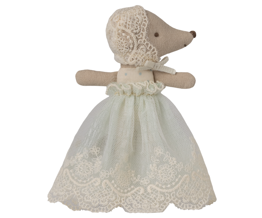 Maileg | Baby Muis In Jurkje Mint
