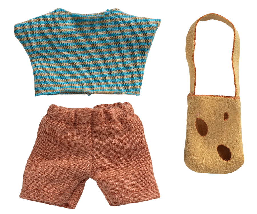 Maileg | Clothing and Bag for Little Brother Mouse