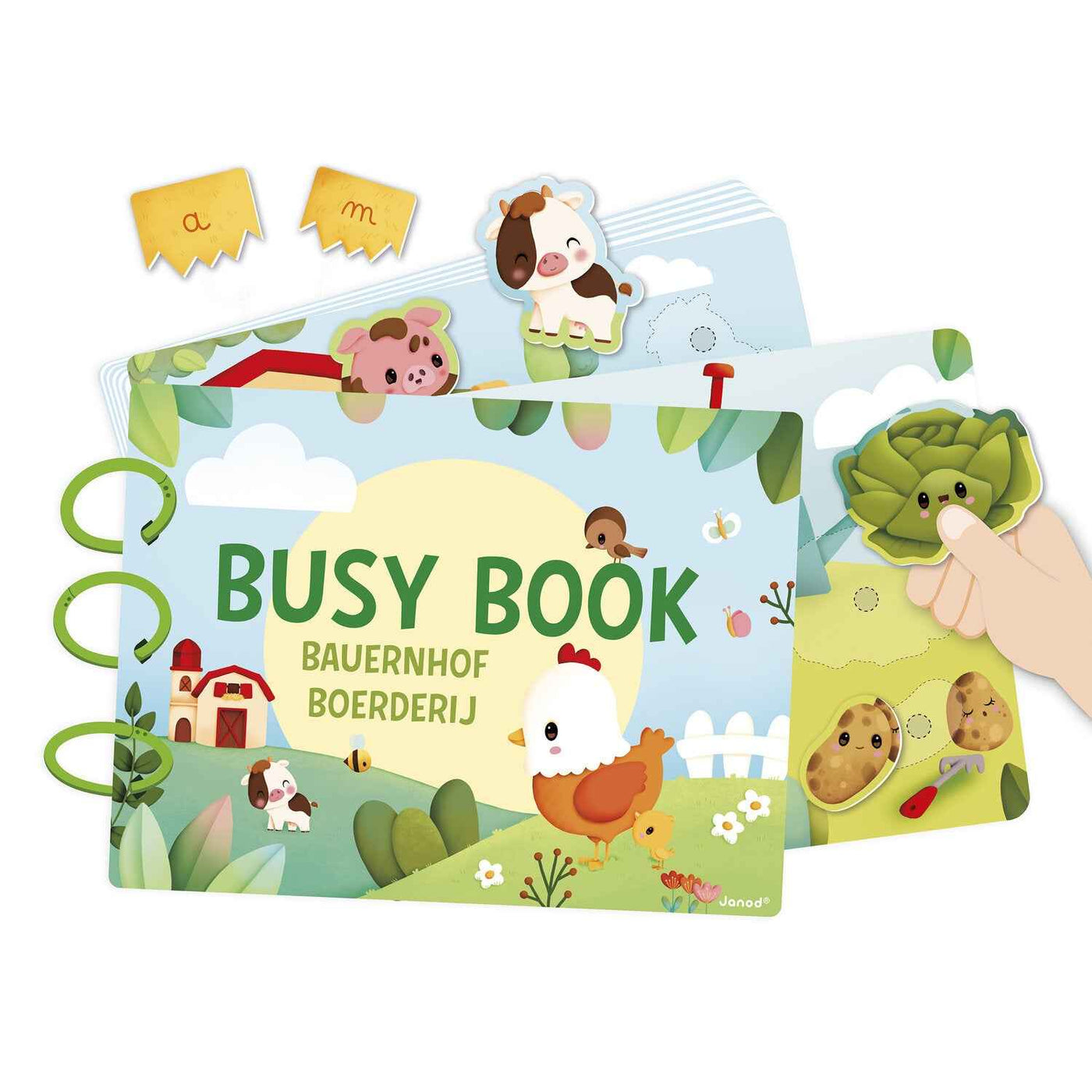 Janod | Busy Book Farm Activity Book