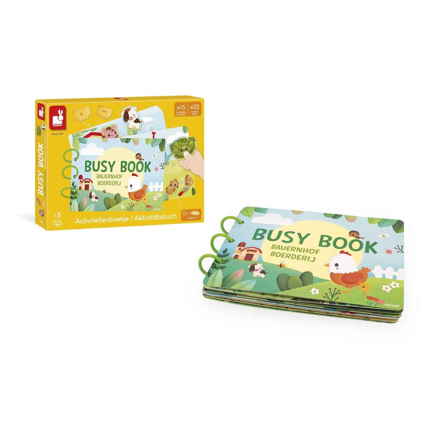 Janod | Busy Book Farm Activity Book