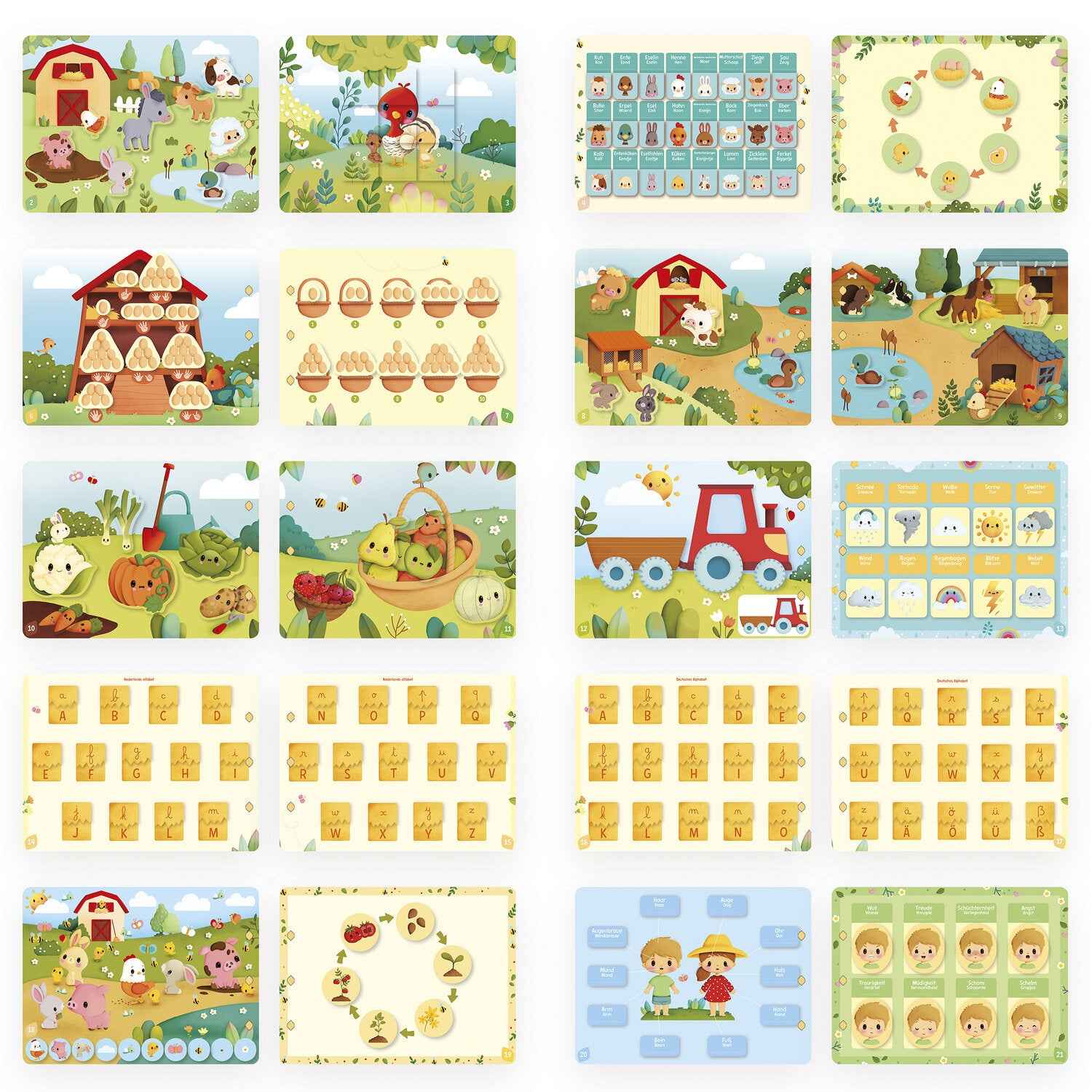 Janod | Busy Book Farm Activity Book