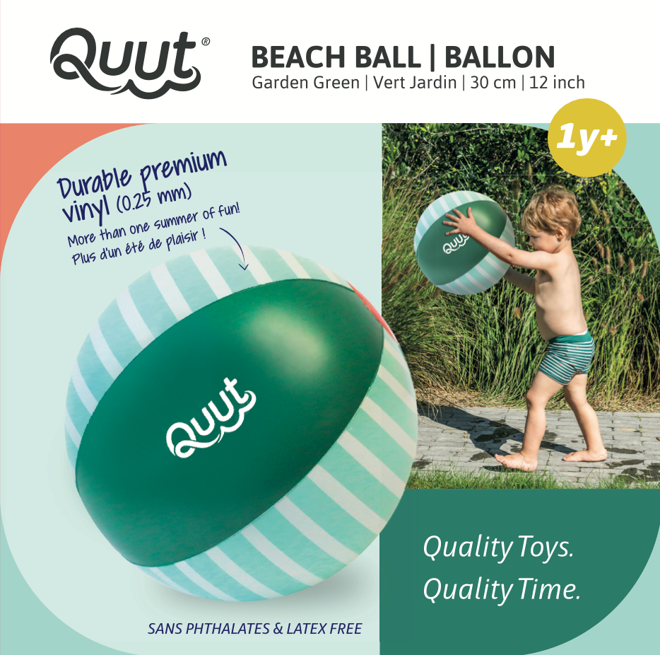 Quut | Beach Ball 30cm - Garden Green