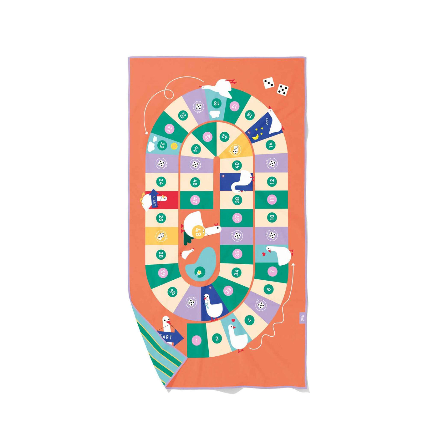 Quut | Speelhanddoek L (180 x 100cm) Game Of The Goose