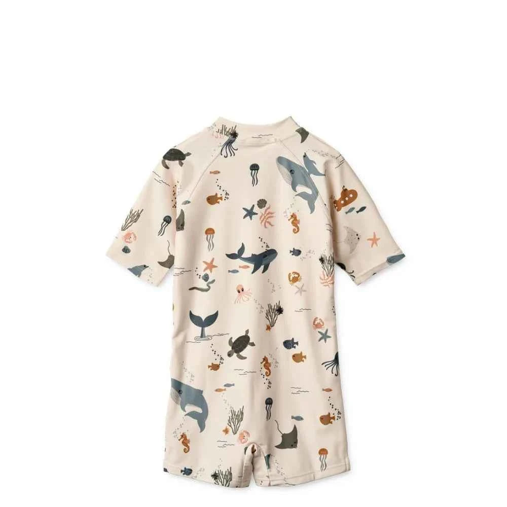 Liewood Max Bedrukte Zwemshort Sea Creature/Sandy