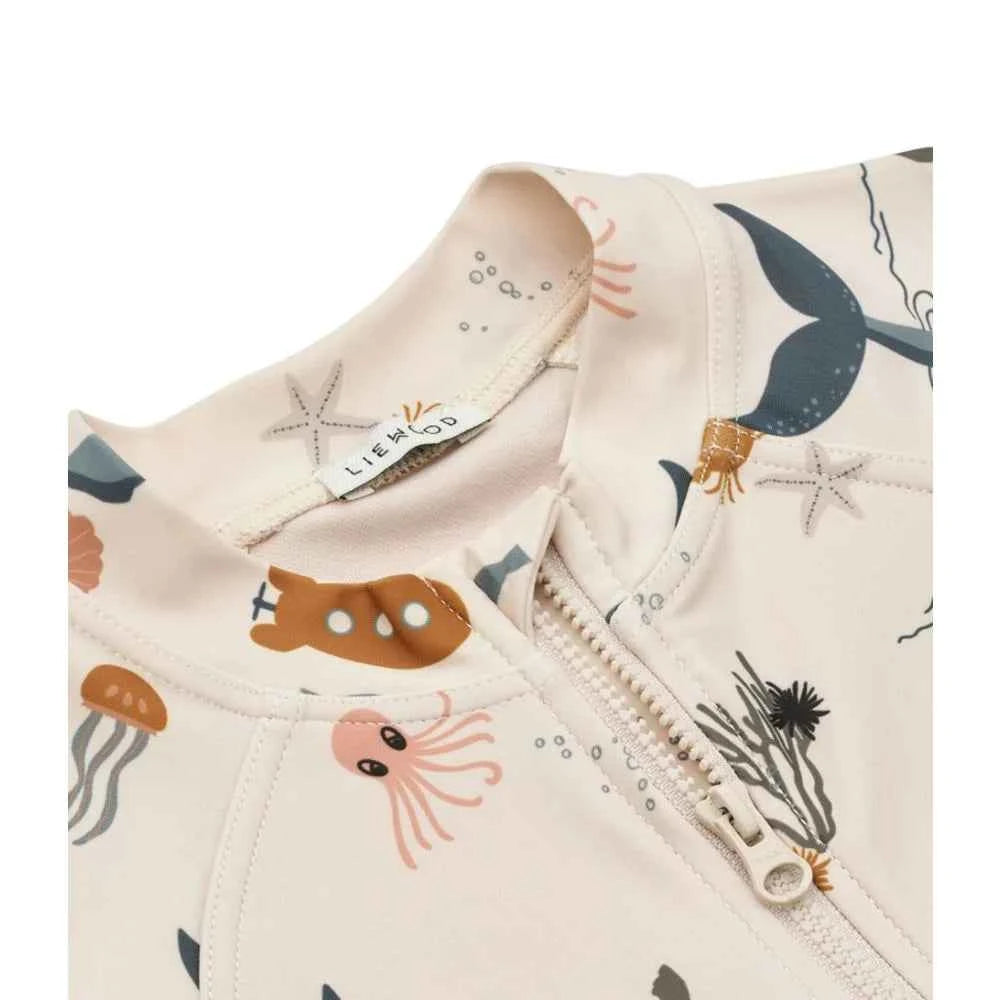 Liewood Max Bedrukte Zwemshort Sea Creature/Sandy