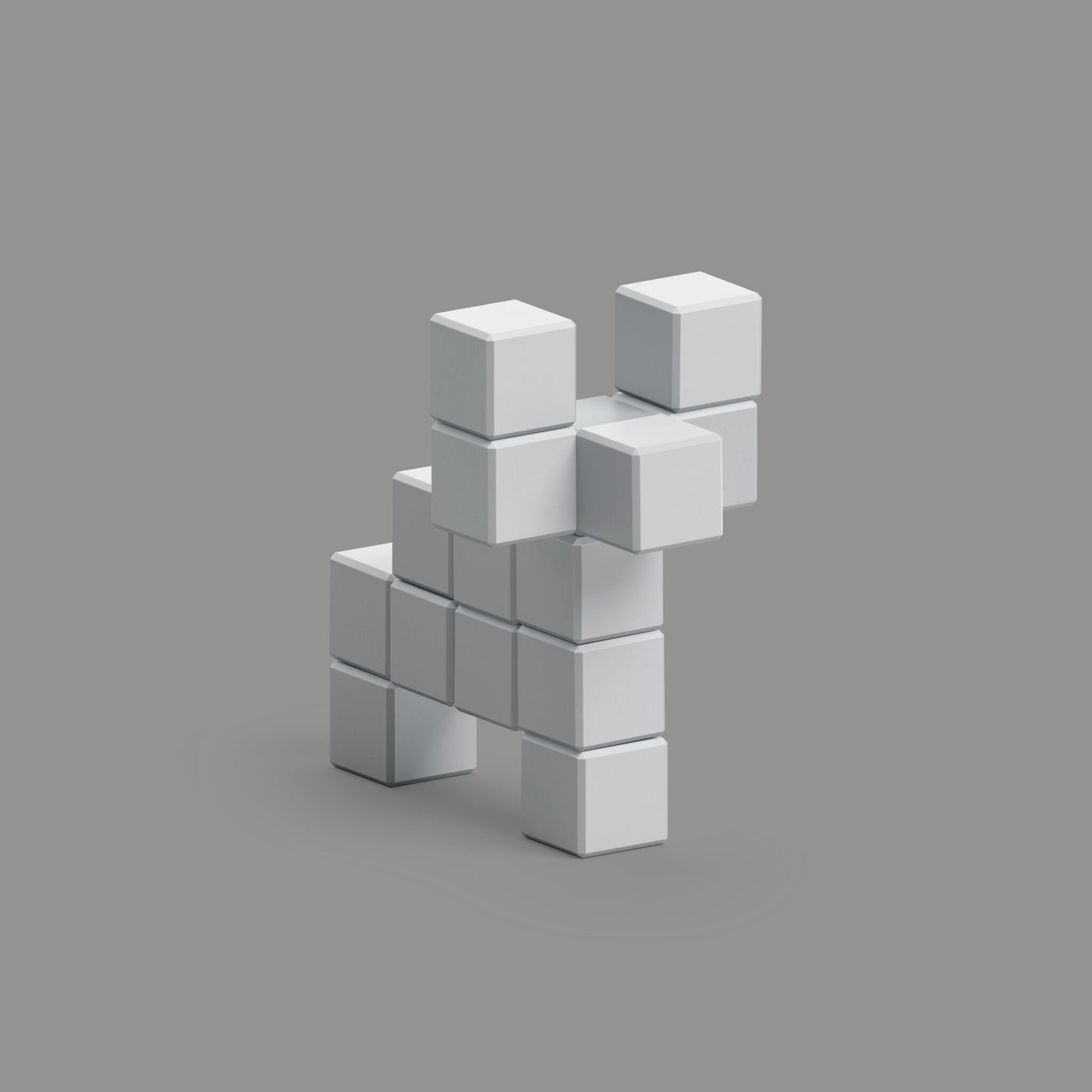 Pixio | Magnetische Blokken Color Series Grey Cow 15 Stuks