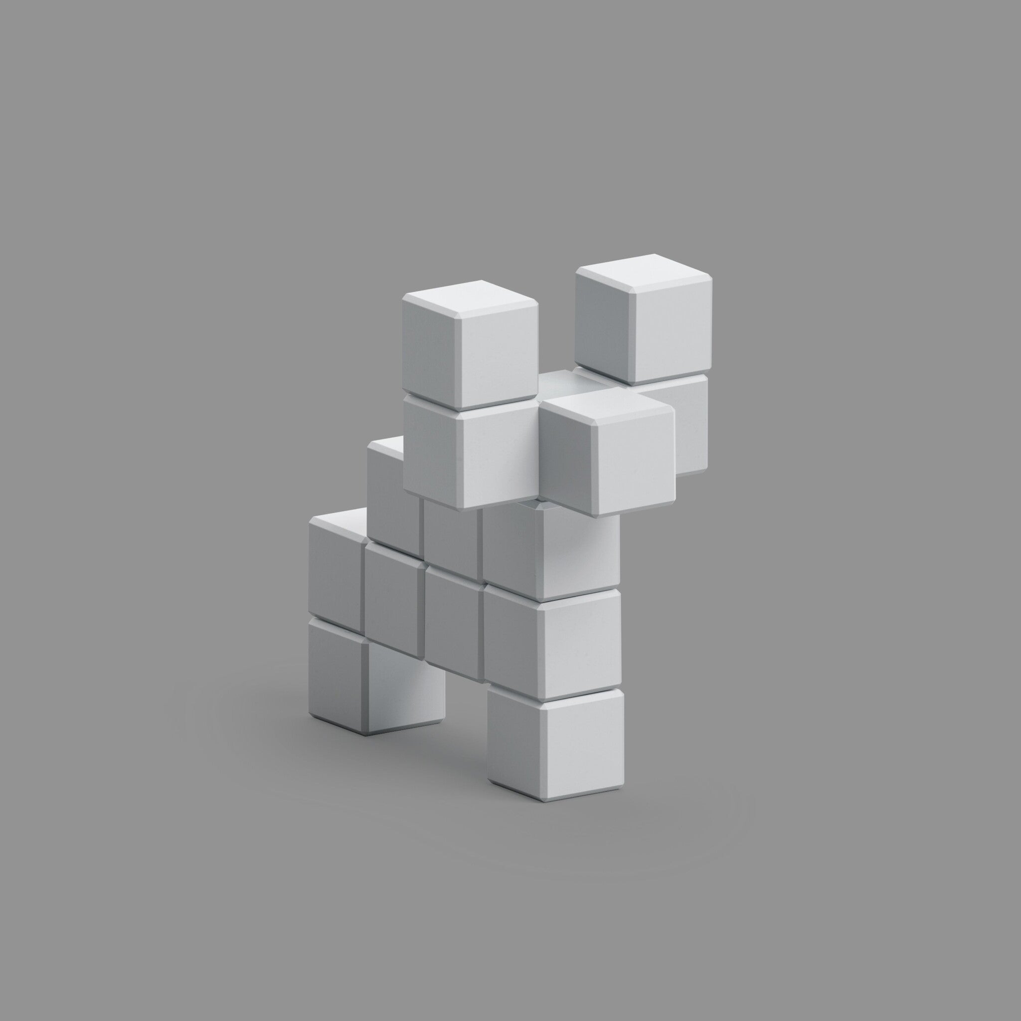 Pixio | Magnetische Blokken Color Series Grey Cow 15 Stuks