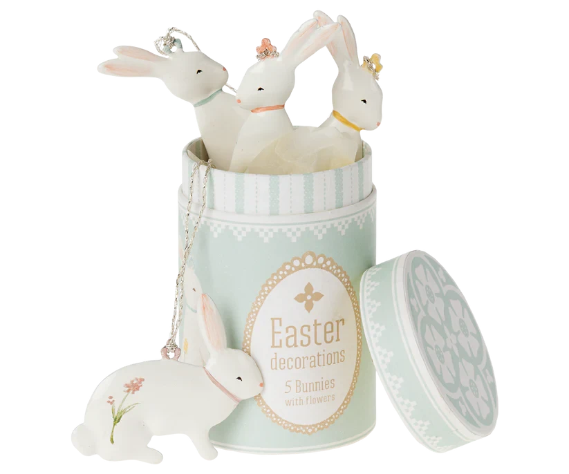 Maileg | Easter Bunny Ornaments, 5 Pieces