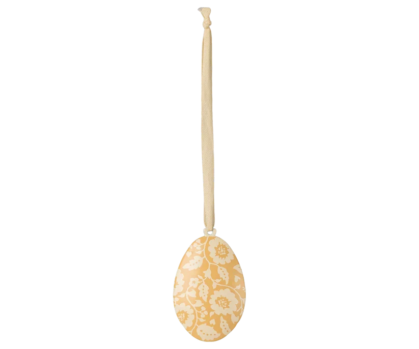 Maileg | Paasei Ornament, Bloemen - Geel