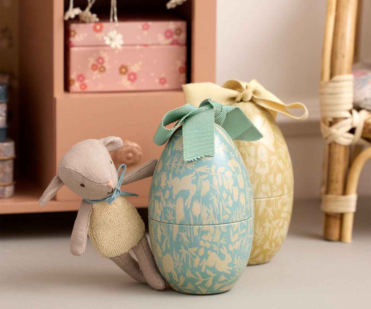 Maileg | Small Dusty Mint Easter Egg with Mini Lamb