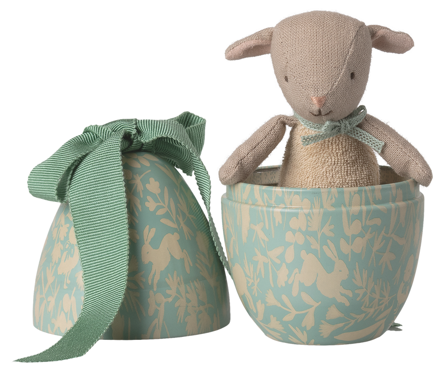 Maileg | Paasei Met Microlammetje Klein Dusty mint