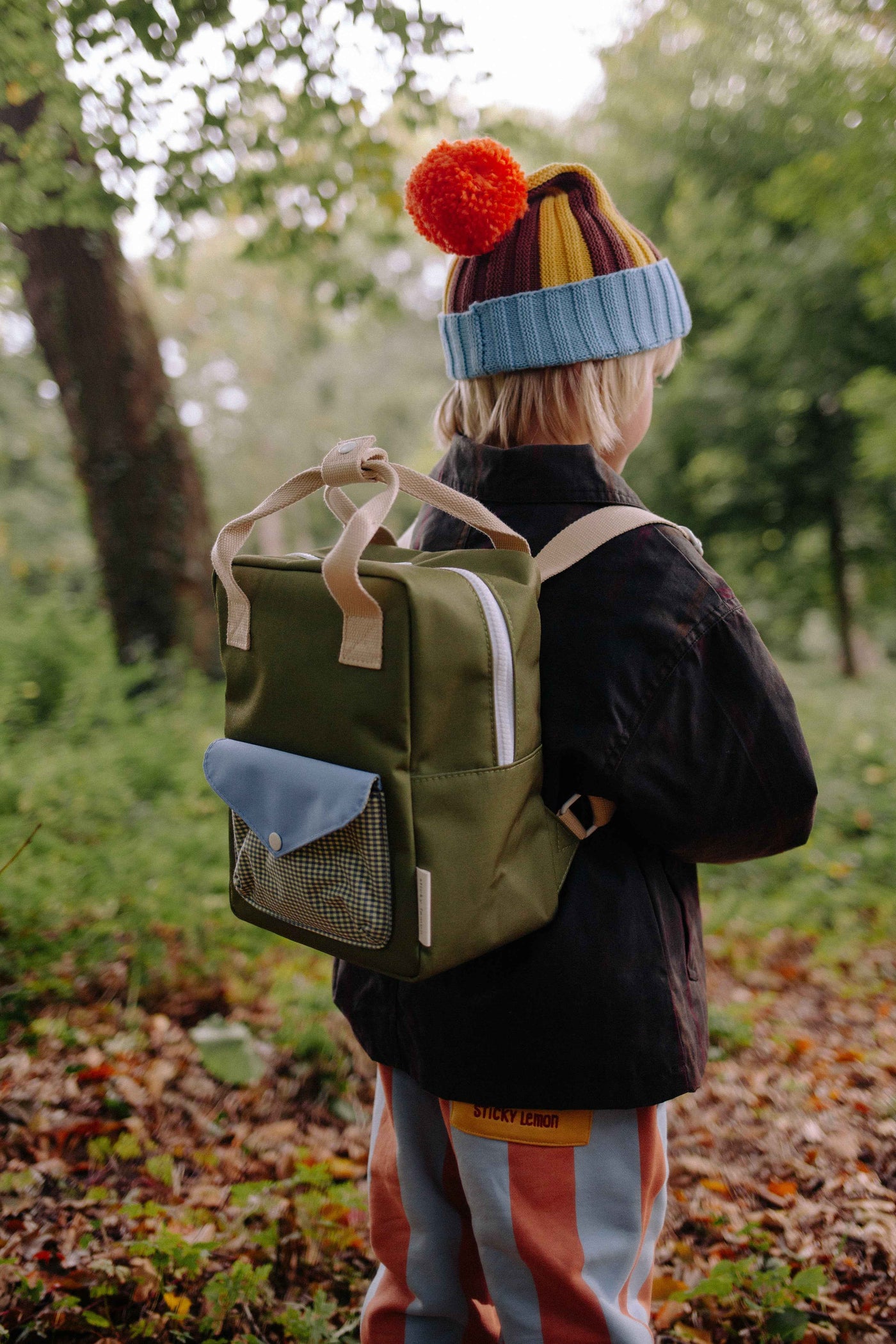 Sticky Lemon | backpack small lemon tree envelope tickling grass