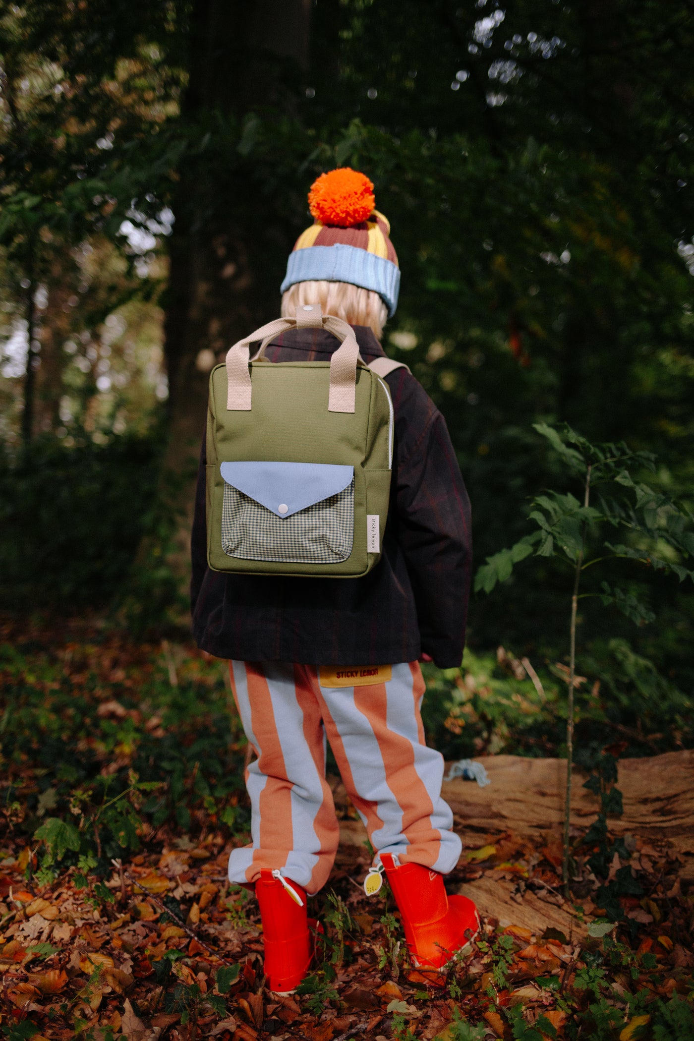 Sticky Lemon | backpack small lemon tree envelope tickling grass