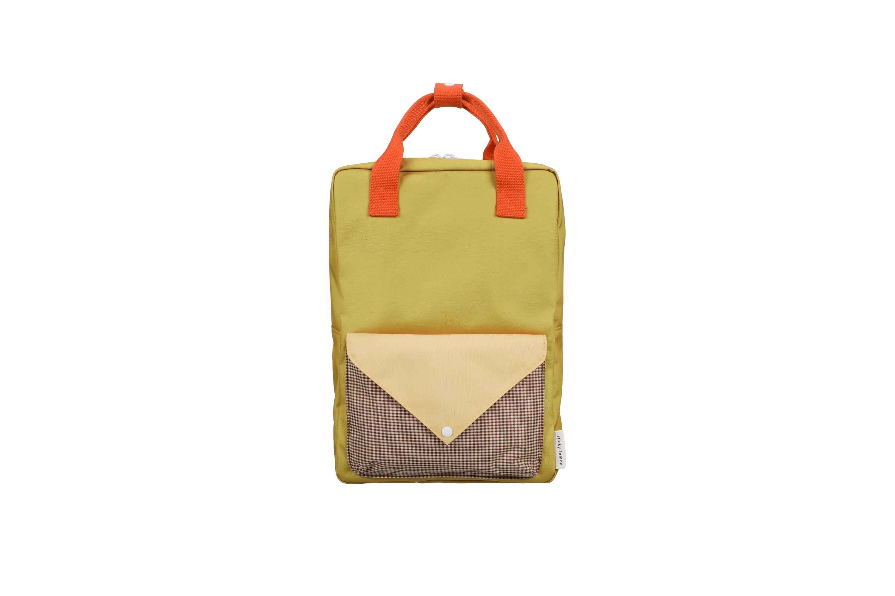 Sticky Lemon | backpack large lemon tree envelope bookworm green