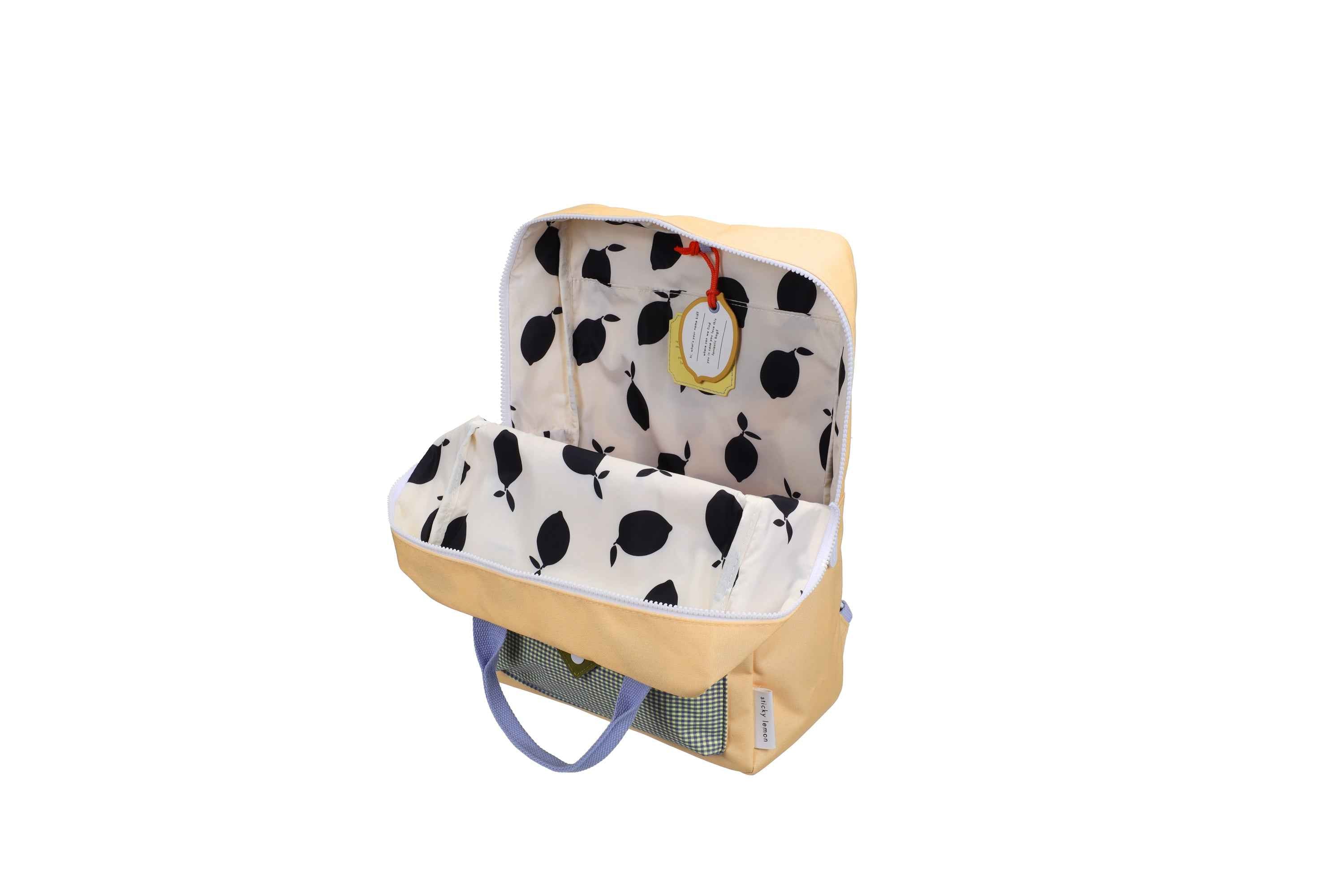 Sticky Lemon | backpack large lemon tree envelope twiggy beige