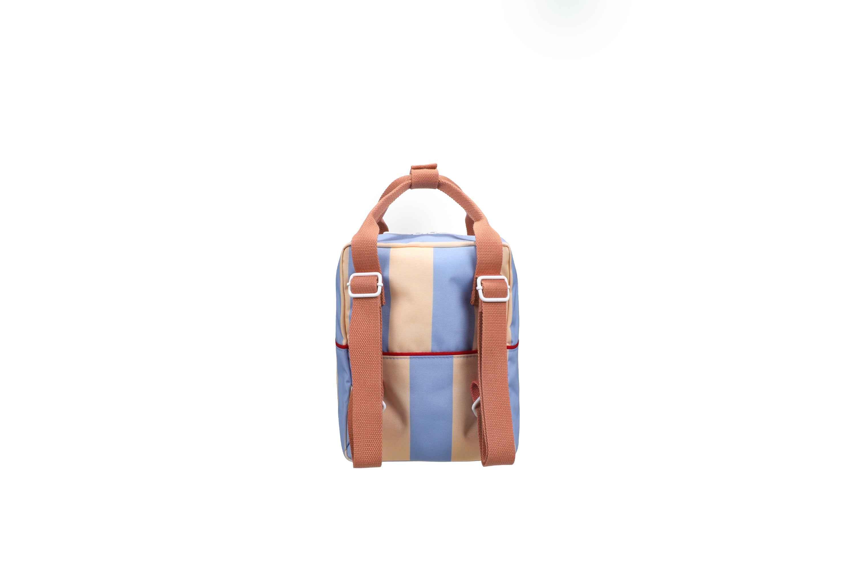 Sticky Lemon | backpack small lemon tree stripes cloud blue + twiggy beige