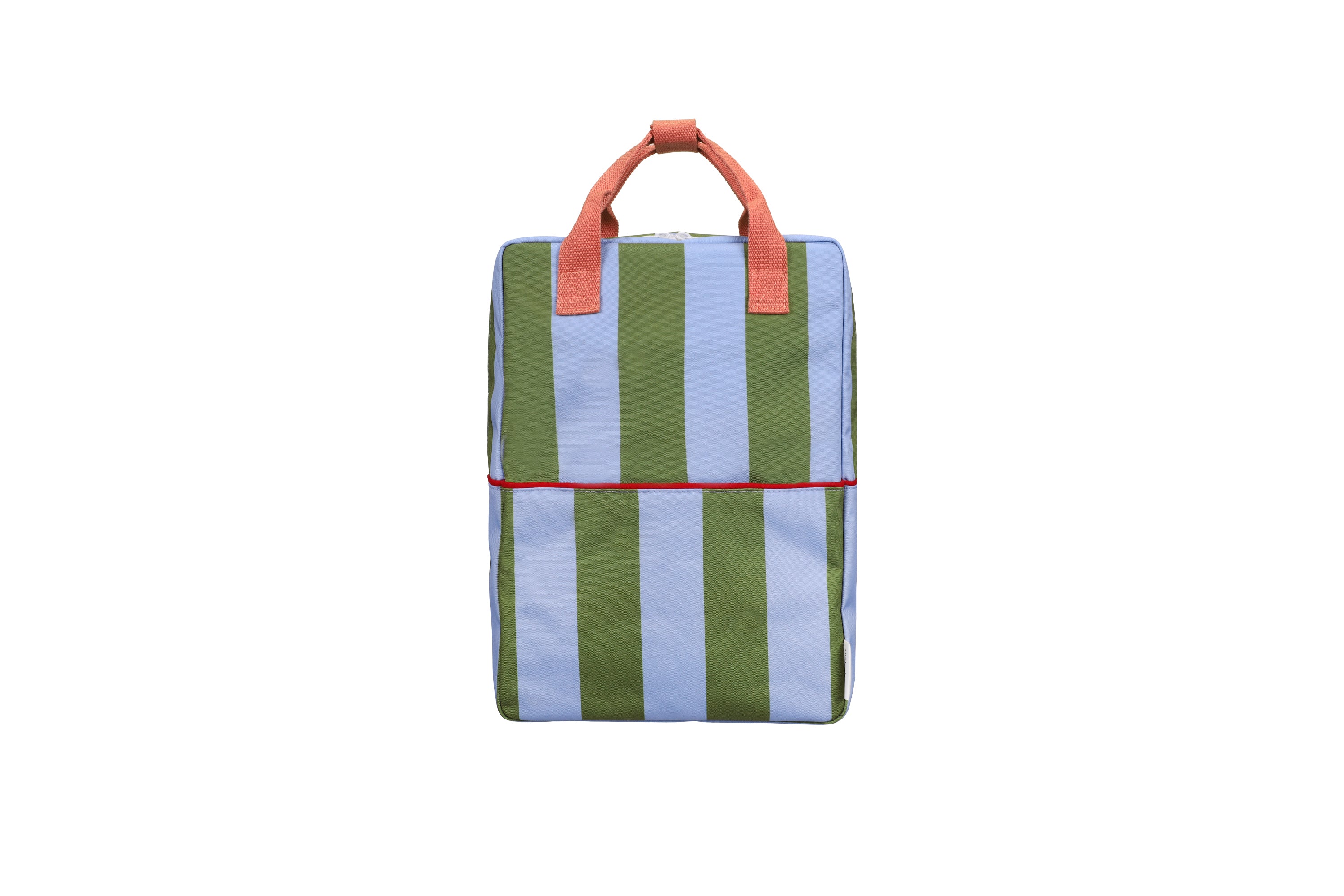 Sticky lemon | backpack large lemon tree stripes tickling grass + cloud blue
