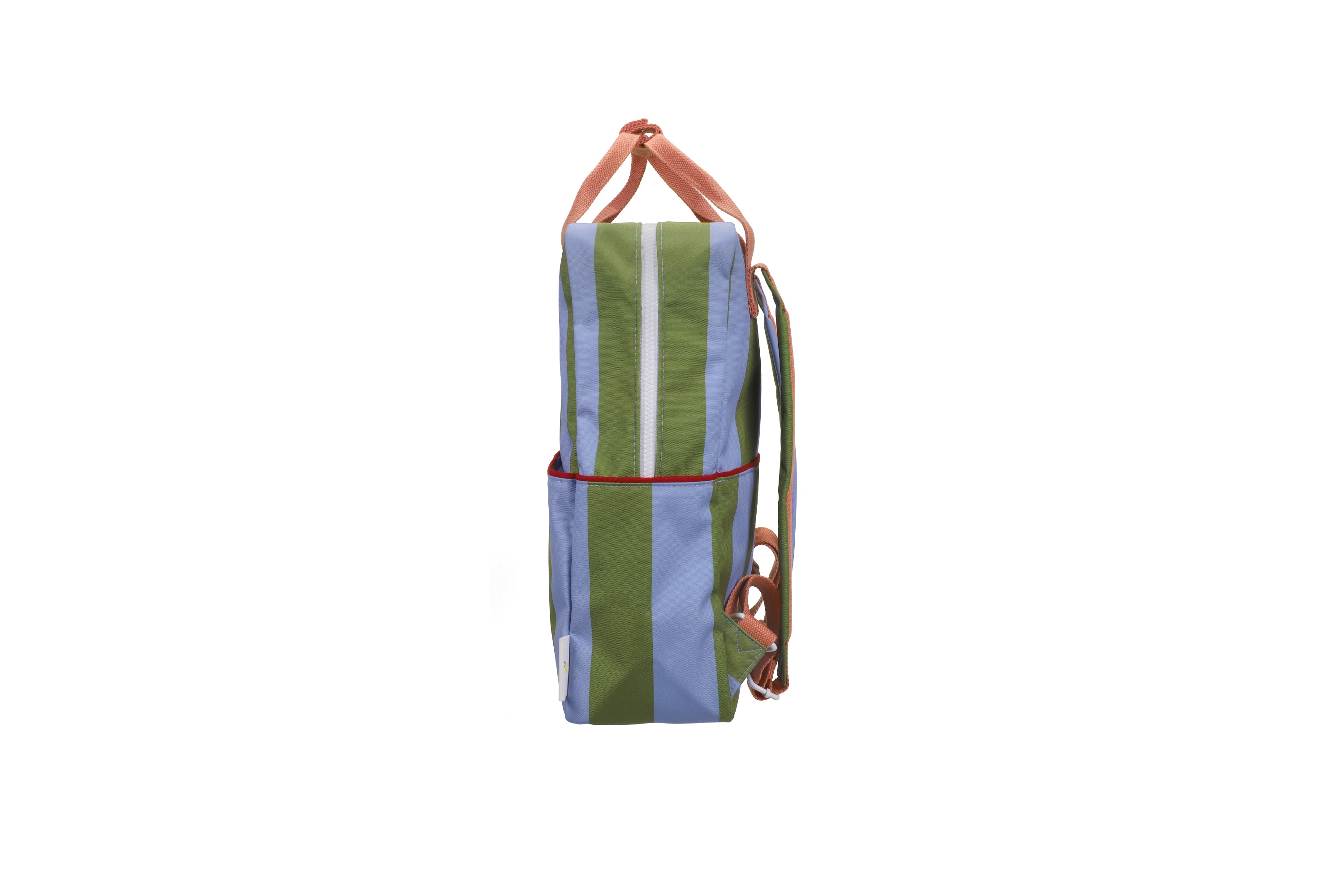 Sticky lemon | backpack large lemon tree stripes tickling grass + cloud blue