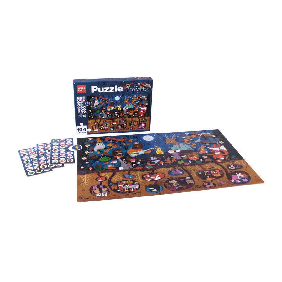 APLI | Forest Observation 104-piece Puzzle