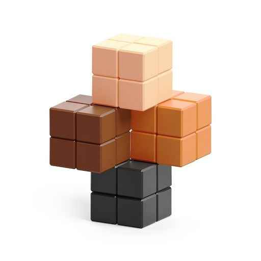 Pixio | Magnetic Blocks Abstract Series Coffee 60 Pieces