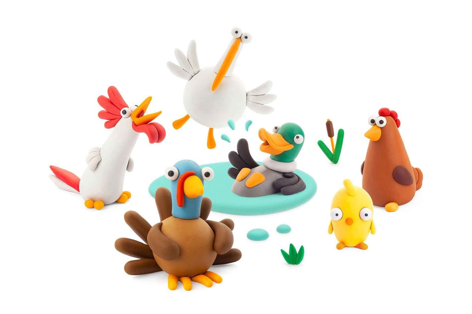 Hey Clay | Farm Bird Modeling Clay