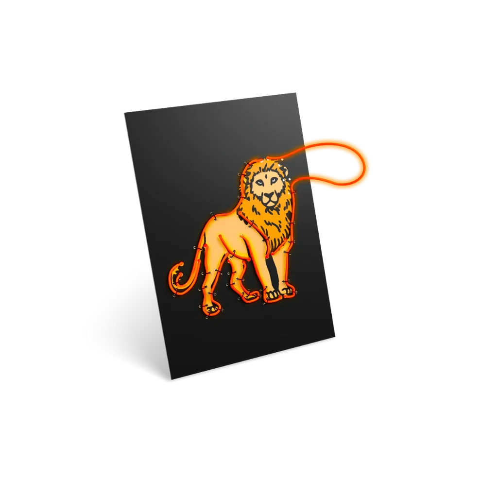 Kidywolf | Kidyneon Kit for Light-Up Animal Wall Decor
