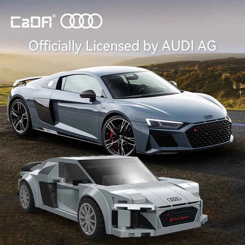 CaDA | 1:24 Car Series - Audi R8 Coupé 2019 199 Pieces Scale 1:24