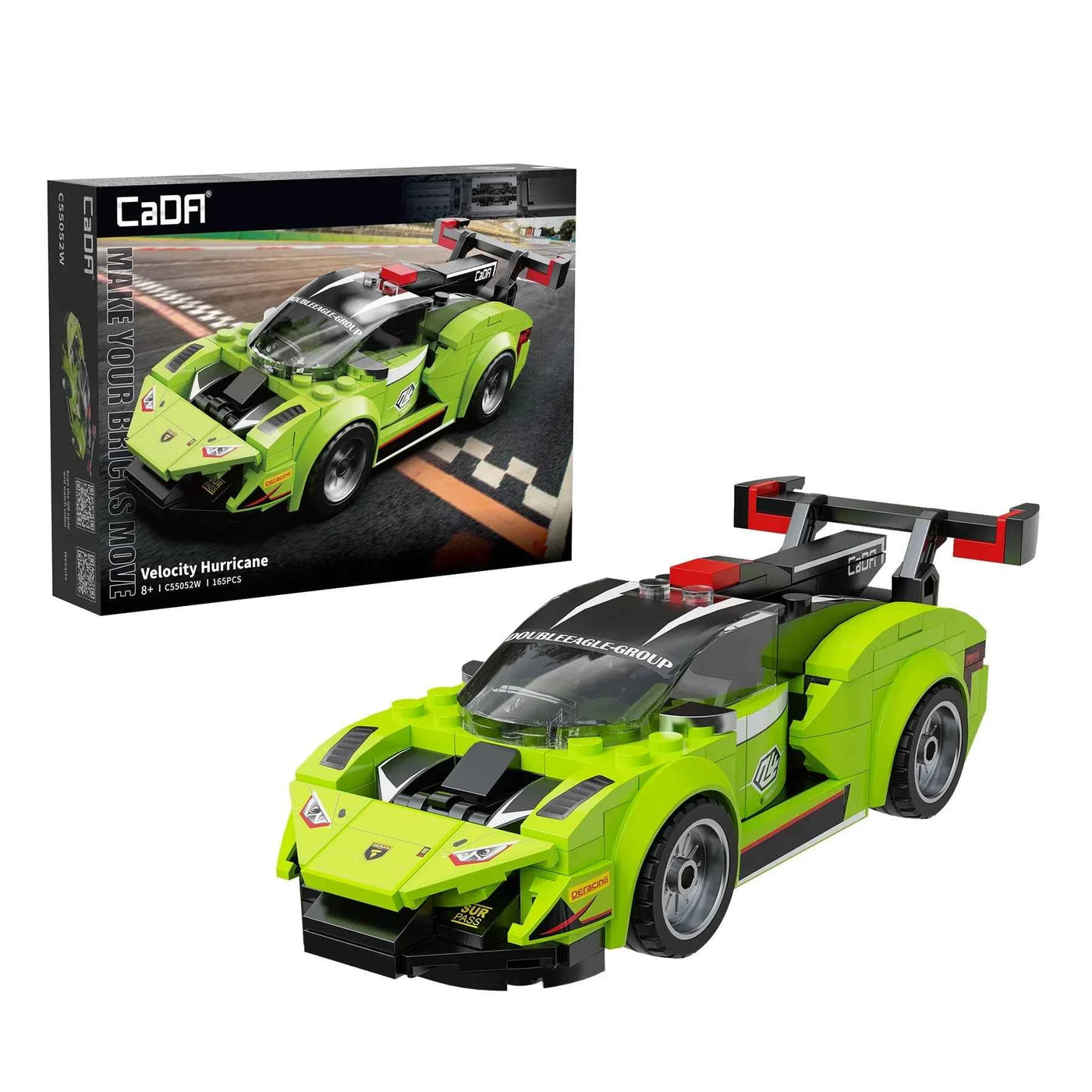 CaDA | 1:32 Car Series - Velocity Hurricane 165 Pieces 1:32 Scale