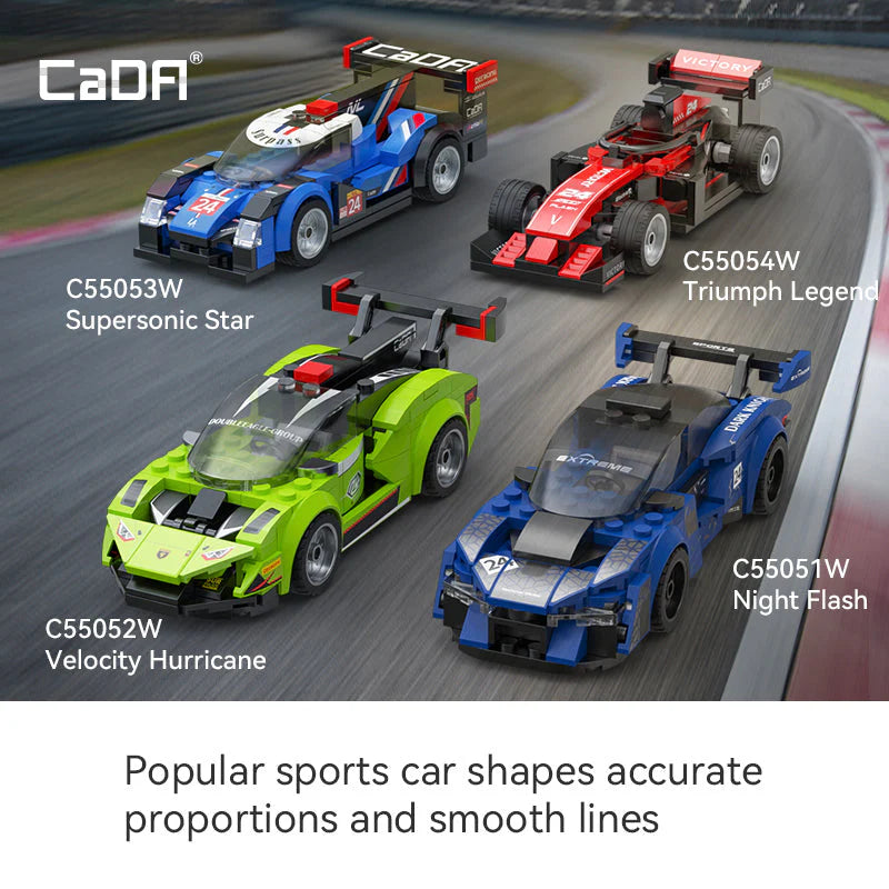 CaDA | 1:32 Car Series - Supersonic Star 164 Stuks Schaal 1:32