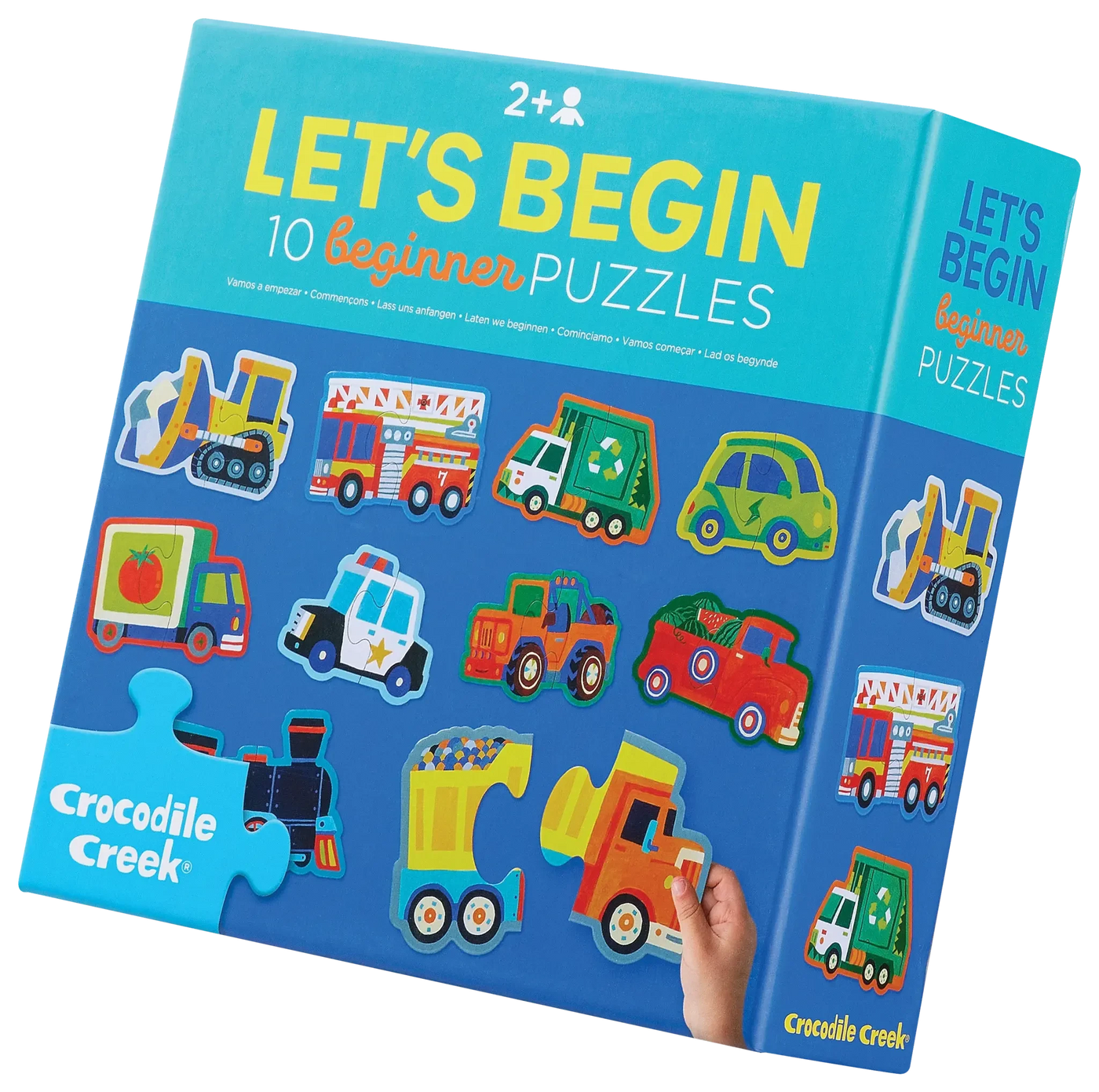 Crocodile Creek | Let's Begin 2-Piece Vehicle Puzzle